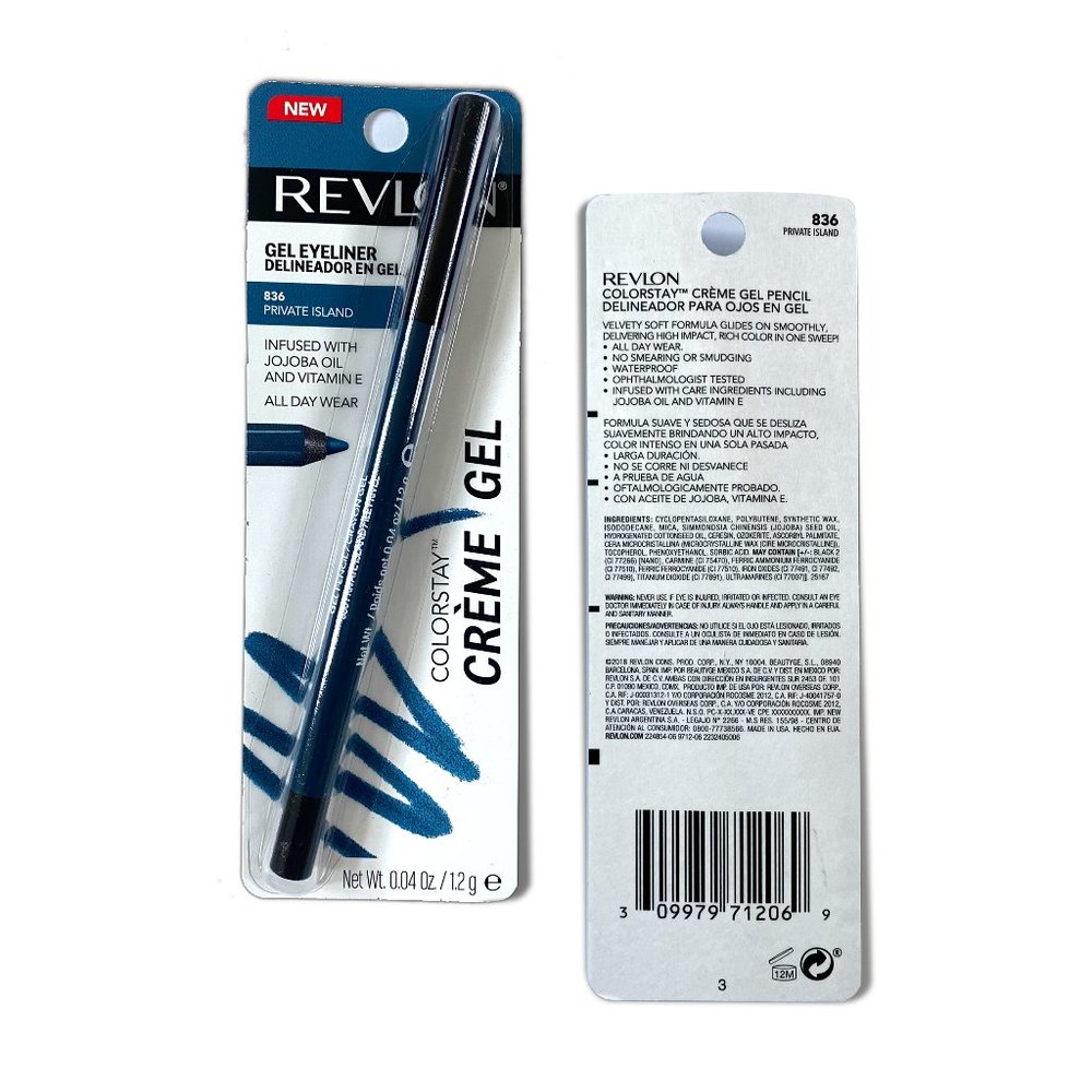 Revlon ColorStay Creme Gel Pencil, Private Island, 0.04Oz/1.2g